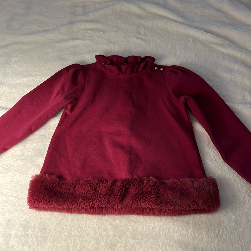 Janie and Jack faux fur Sweatshirt